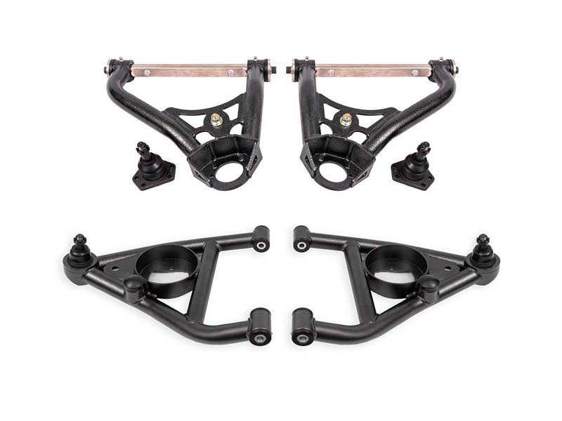 BMR AAK311H A-Arm Kit, Upper AAU311H And Lower AAL311H, Black for 1967-1969 F-Body, 1968-1974 X-Body