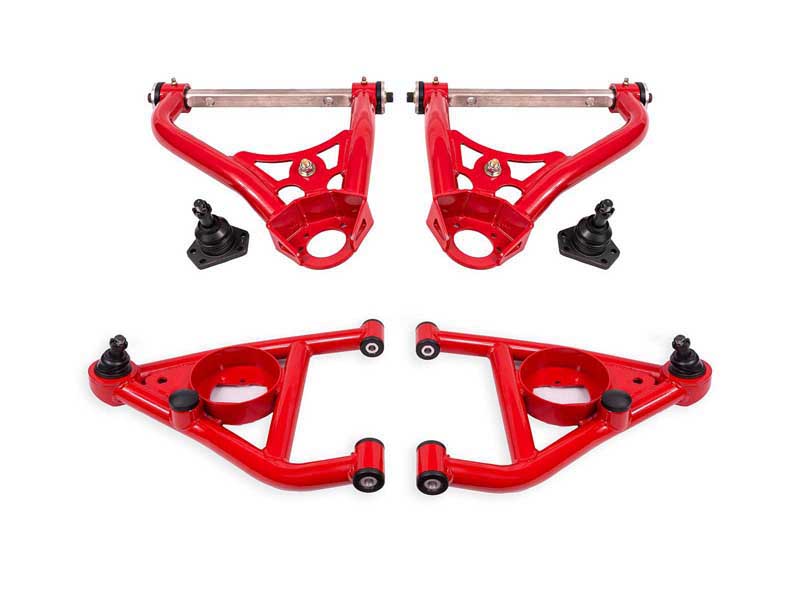 BMR AAK311R A-Arm Kit, Upper AAU311R And Lower AAL311R, Red for 1967-1969 F-Body, 1968-1974 X-Body