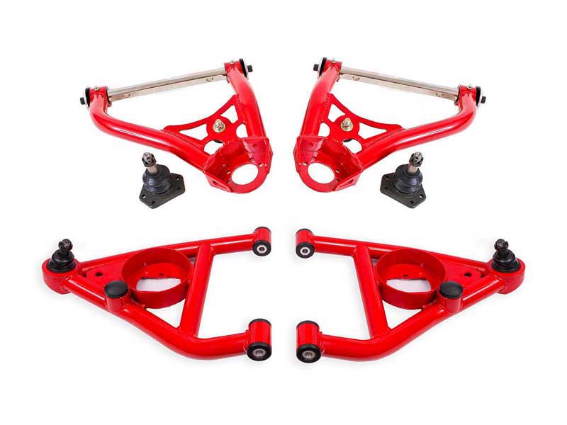 BMR AAK312R A-Arm Kit, Upper AA027R And Lower AAL311R, Red for 1967-1969 F-Body, 1968-1974 X-Body