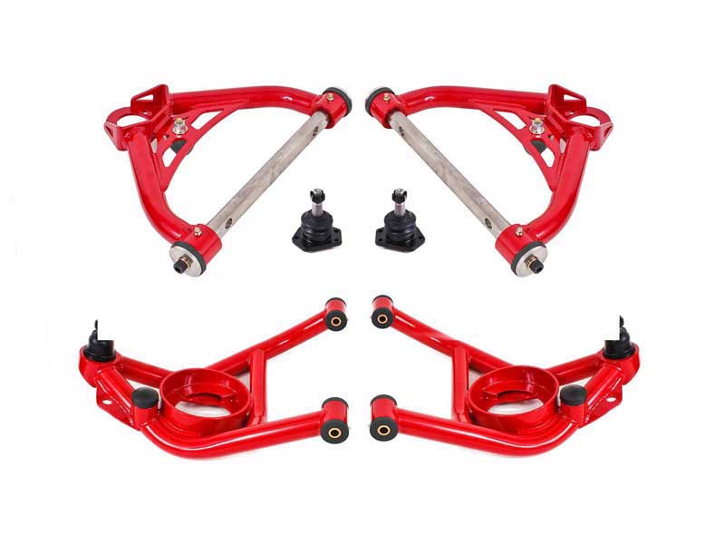 BMR AAK321R A-Arm Kit, Upper AAU321R And Lower AAL321R, Red for 1970-1981 F-Body, 1975-1979 X-Body