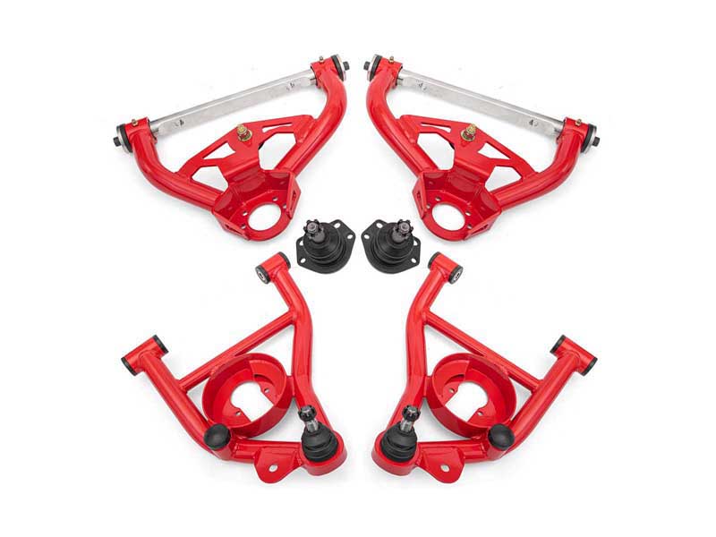 BMR AAK461R A-Arm Kit, Upper AAU461R And Lower AAL461R, Red for 1978-1987 G-Body
