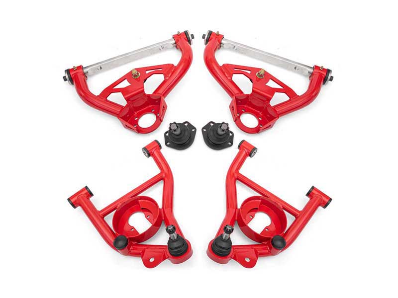 BMR AAK462R A-Arm Kit, Upper AAU462R And Lower AAL461R, Red for 1978-1987 G-Body