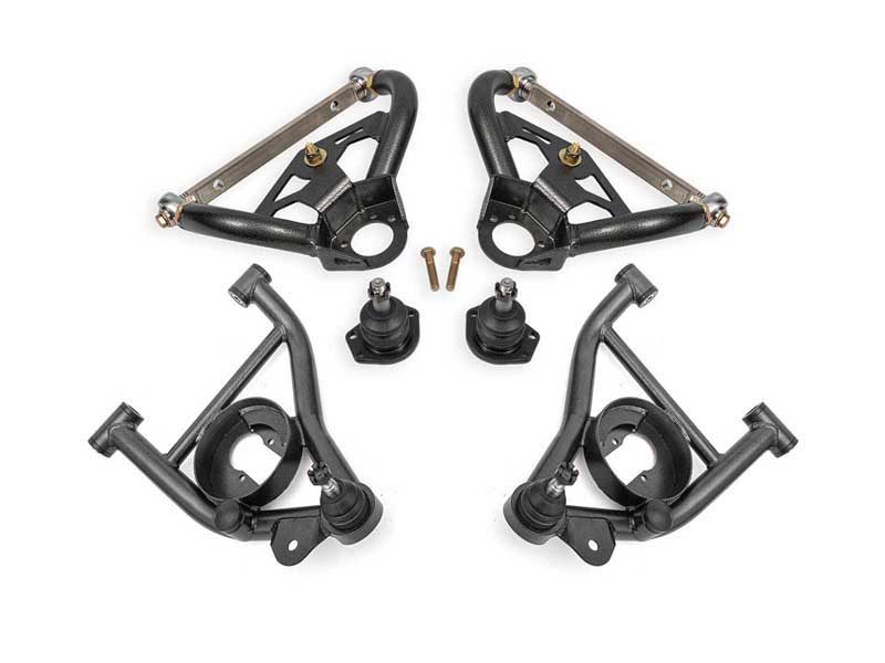 BMR AAK464H A-Arm Kit, Upper AAU463H And Lower AAL461H, Black Hammertone for 1978-1987 G-Body