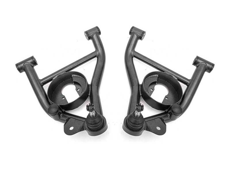 BMR AAL331H Lower A-Arms, Non-Adj, Delrin Bushings, Spring Pocket, Black for 1982-1992 F-Body