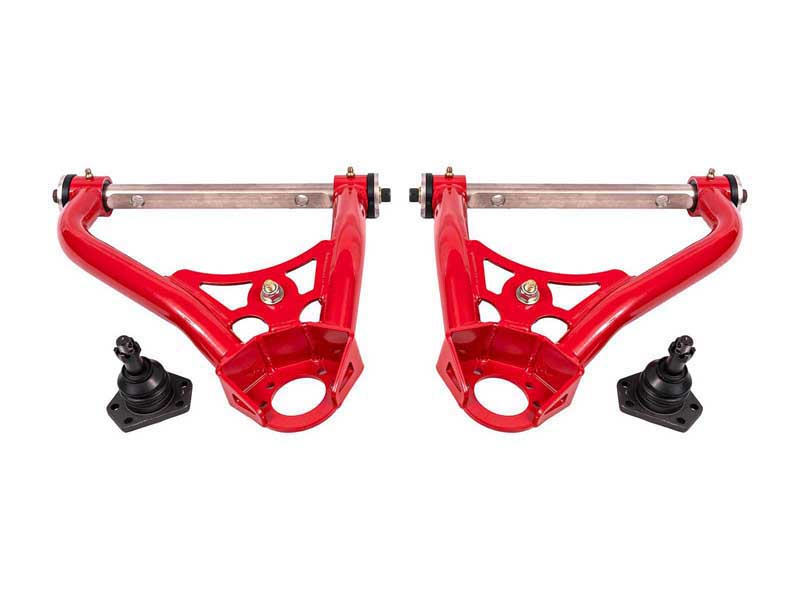 BMR AAU311R Upper A-Arms, Non-Adj, Delrin, Std Ball Joint, Red, 1967-1969 F-Body, 1968-1974 X-Body
