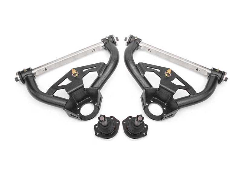 BMR AAU462H Upper A-Arms, Non-Adj, Delrin, 0.5" Tall Ball Joint, Black for 1978-1987 G-Body