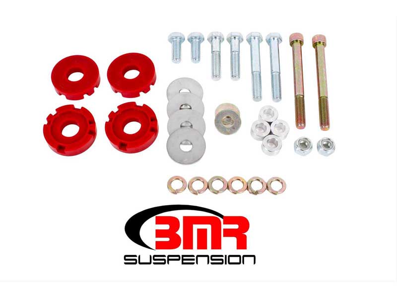 BMR BK051 Bushing Kit, Differential Lockout, Poly, Red for 2015-2026 Mustang S550/S650