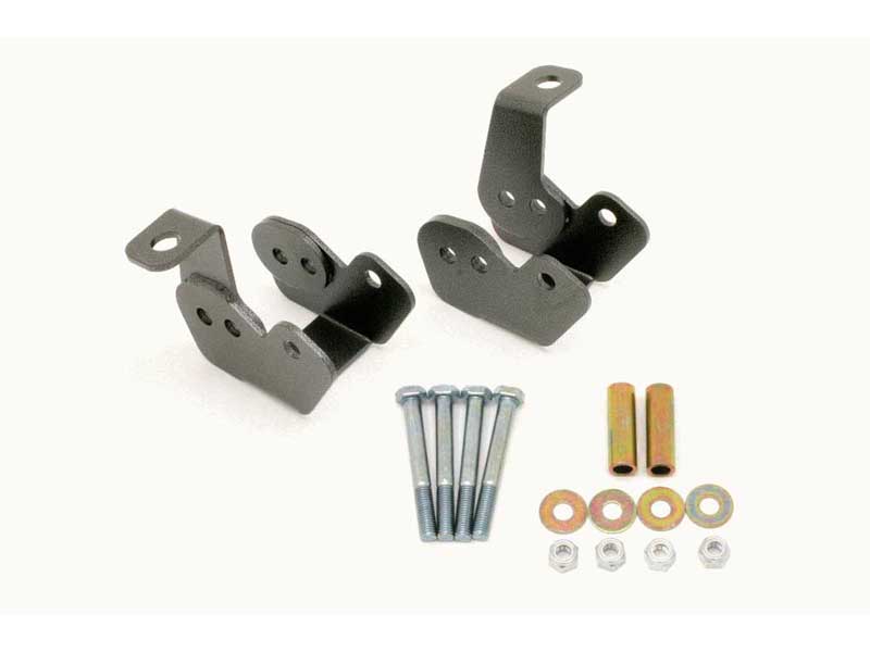 BMR CAB002H Control Arm Relocation Brackets, Bolt-on, Black Hammertone for 1982-2002 F-Body