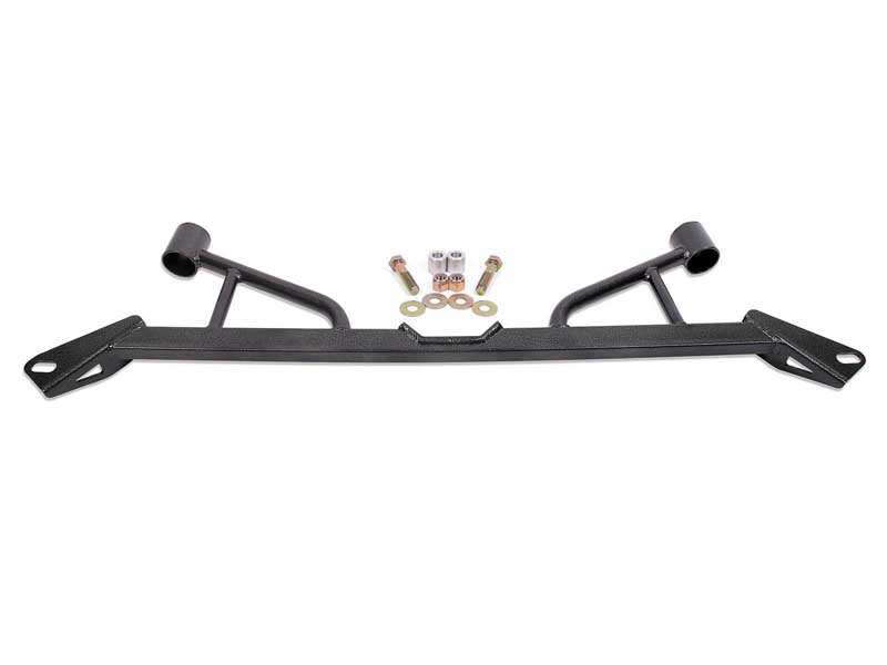 BMR CB006H Chassis Brace, Front Subframe, 4-Point, Black Hammertone for 2015-2026 Mustang S550/S650