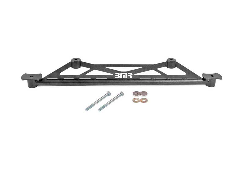 BMR CB009H Cradle Brace, Rear Of Rear Cradle, Chromoly, Black Hammertone for 2016-2024 Camaro