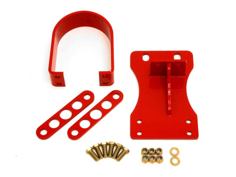 BMR DSL014R Driveshaft Safety Loop, Front, V8 Manual, V6 Auto, Red for 2010-2015 Camaro