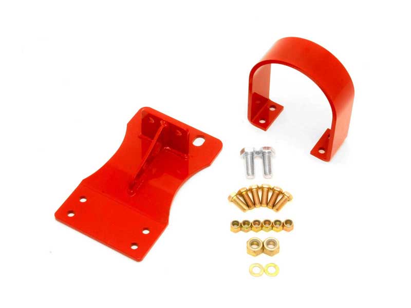 BMR DSL015R Driveshaft Safety Loop, Front, V8 Auto, Red for 2010-2015 Camaro