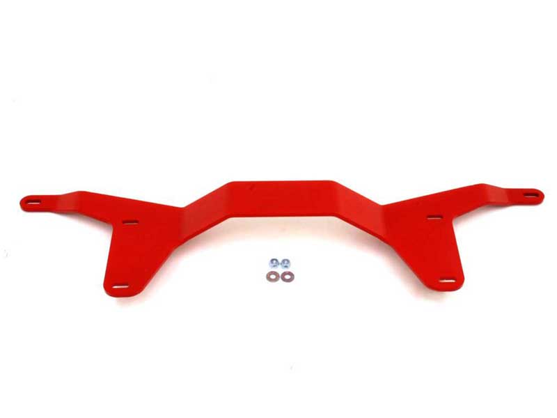BMR DTB002R Driveshaft Tunnel Brace, Rear, Red for 2005-2014 Mustang