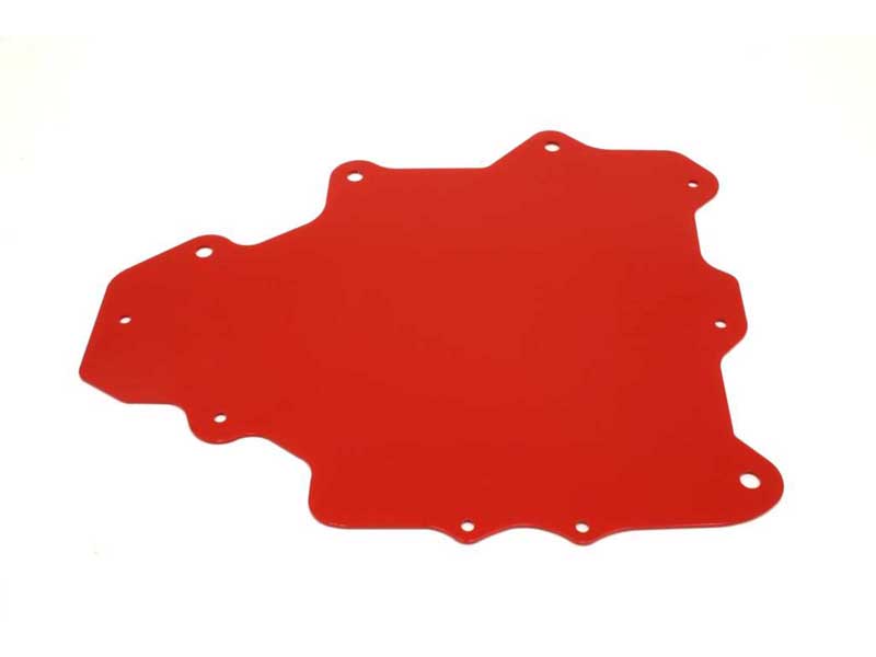 BMR FP003R A/C Delete Panel, Aluminum, Red for 1993-2002 F-Body