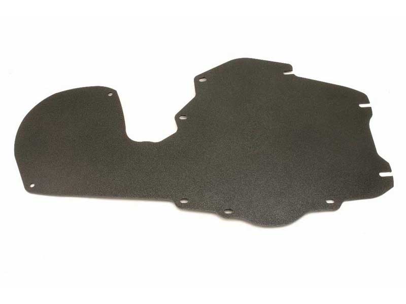 BMR FP004H A/C Delete Panel, Aluminum, Black Hammertone for 1968-1972 A-Body