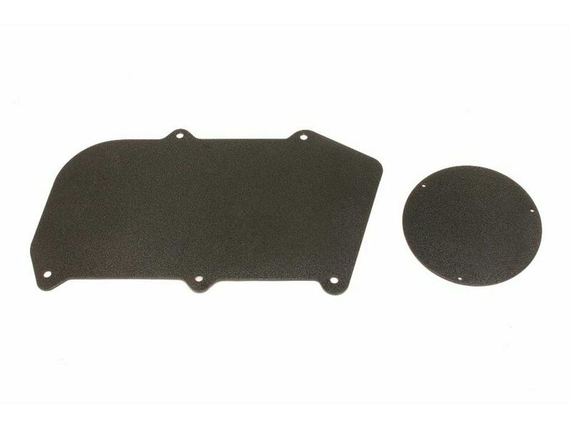 BMR FP005H Heater Delete Panel, Aluminum, Non-A/C Vehicles Only, Black for 1964-1972 A-Body