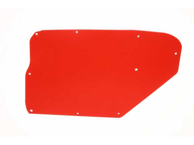 BMR FP006R A/C Delete Panel, Aluminum, Red for 1964-1967 A-Body