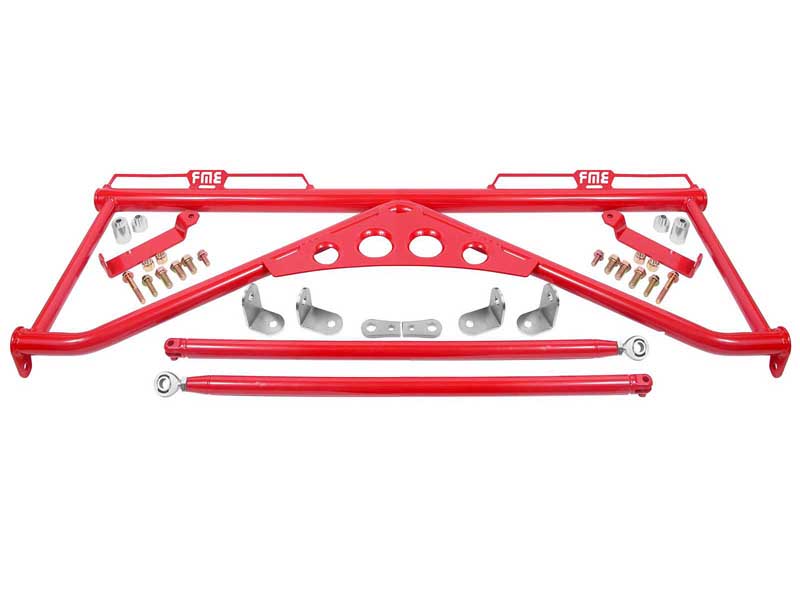 BMR HB760R Harness Bar, Red for 2015-2026 Mustang S550/S650