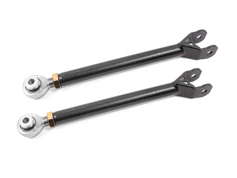 BMR LTA111H Lower Trailing Arms, Single Adj With Rod Ends, Black for 2006-2023 Challenger & Charger