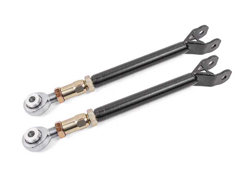 BMR LTA112H Lower Trailing Arms, On-car Adj With Rod Ends, Black for 2006-2023 Challenger & Charger
