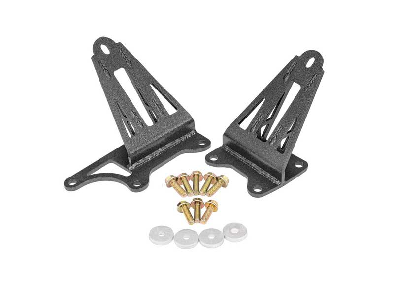 BMR MM008H Motor Mount Brackets, Black Hammertone for 2005-2026 Mustang S197 S550 S650