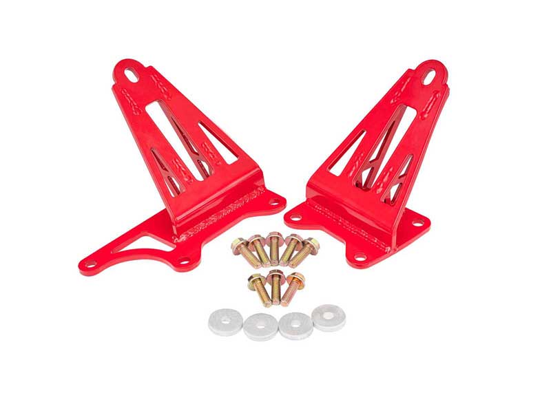 BMR MM008R Motor Mount Brackets, Red for 2005-2026 Mustang S197 S550 S650