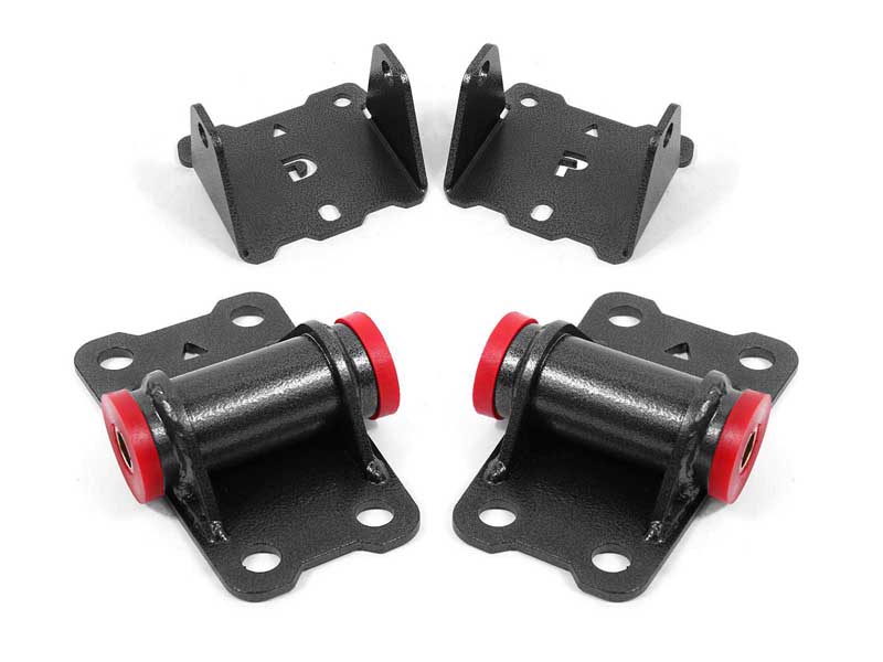 BMR MM330H Motor Mount Kit, Upper And Lower, Poly (MM331 And MM332), Black for 1982-1992 F-Body