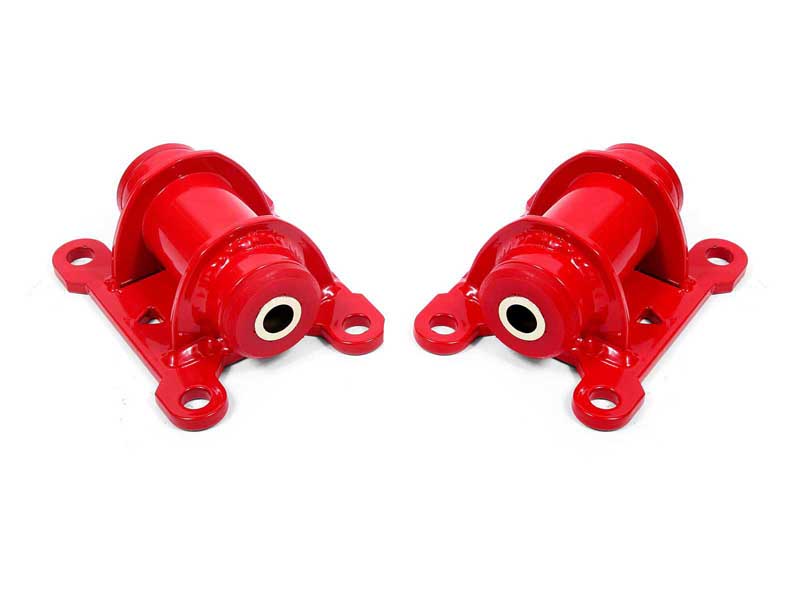 BMR MM340R Motor Mount Kit, Engine Side, Poly Bushings, Steel, LS Only, Red for 1998-2002 F-Body