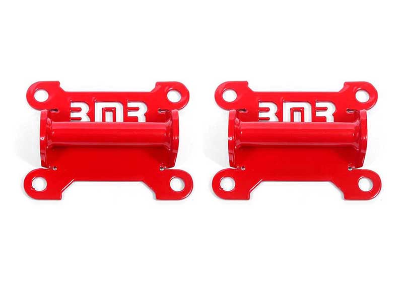 BMR MM341R Motor Mount Kit, Engine Side, Solid, Steel, LS Only, Red for 1998-2002 F-Body