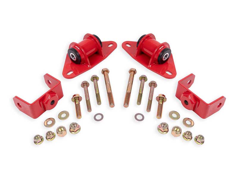 BMR MM571R Motor Mount Kit, Solid Delrin, Red for 2014-2019 Corvette C7 & Z06
