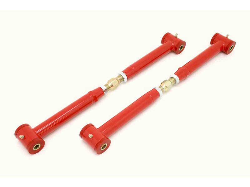 BMR MTCA002R Lower Control Arms, On-car Adj, Poly Bushings, Red, 1982-2002 F-Body, 1978-1987 G-Body