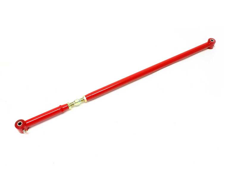 BMR PHR006R Panhard Rod, DOM, On-car Adj With Polyurethane Bushings, Red for 2005-2014 Mustang