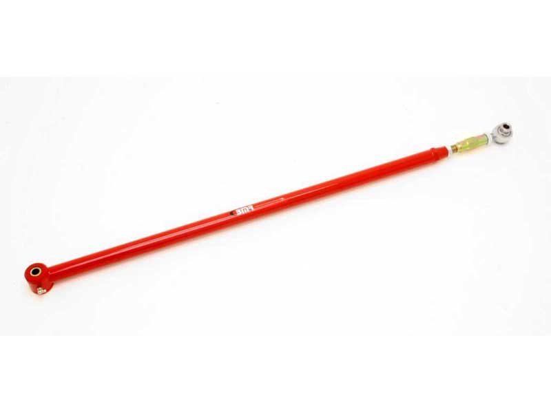 BMR PHR013R Panhard Rod, DOM, On-car Adj, Poly Bushing/Rod End Combo, Red for 2005-2014 Mustang