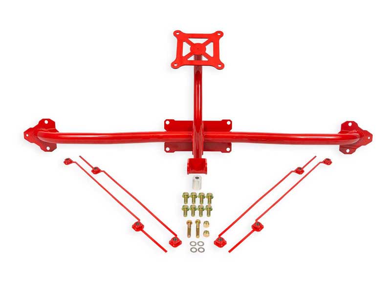 BMR PM570R Parachute Mount, Bolt-on, Red for 2014-2019 Corvette C7 & Z06