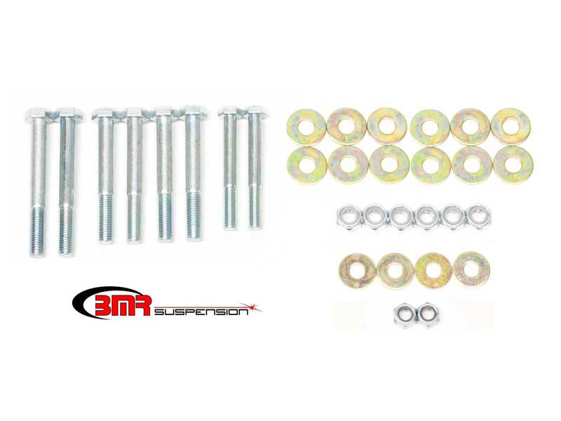 BMR RH004 Control Arm Hardware Kit, Rear Upper And Lower, Zinc Plated for 1991-1996 B-Body