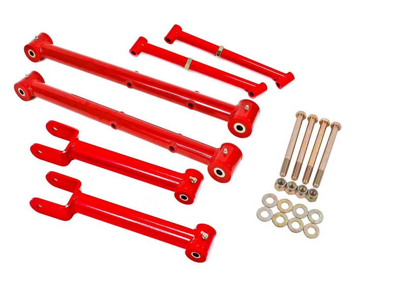 BMR RSK007R Rear Suspension Kit, Non-Adjustable, (TCA034, UTCA010, RB001), Red for 1964-1967 A-Body
