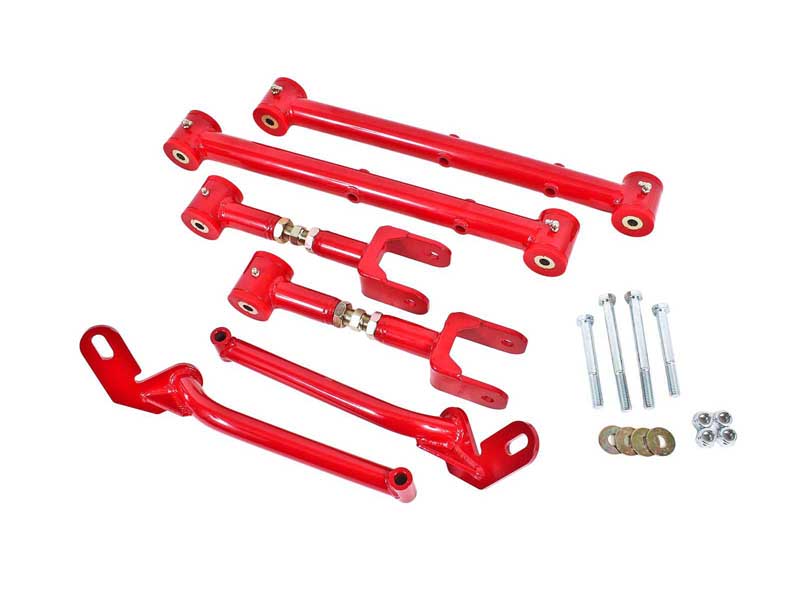 BMR RSK028R Rear Suspension Kit, Adjustable, (TCA039, UTCA055, RB003), Red for 1978-1987 G-Body