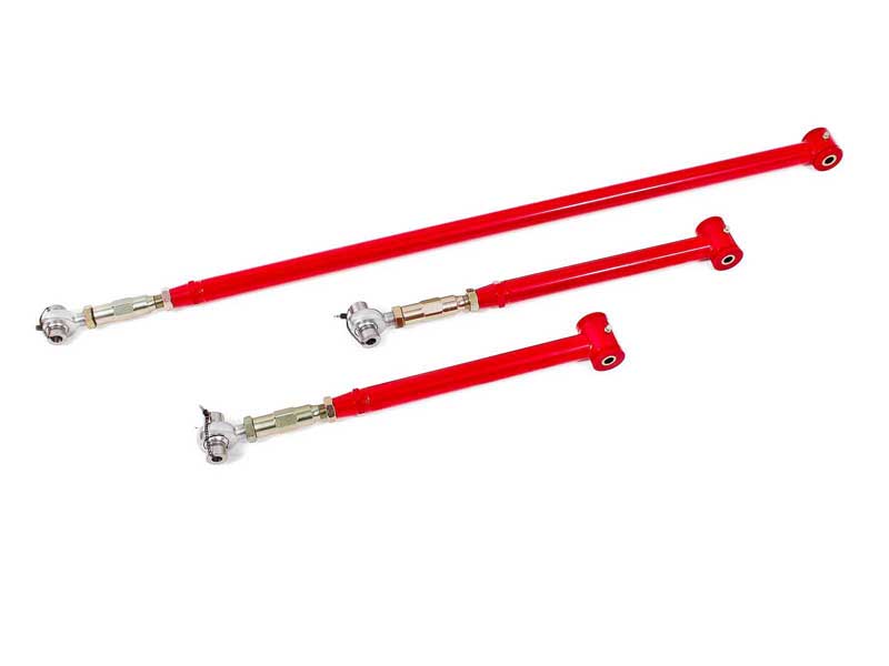 BMR RSK036R Rear Suspension Kit, On-car Adj, Poly/Rod End TCA004, PHR010, Red for 1982-2002 F-Body