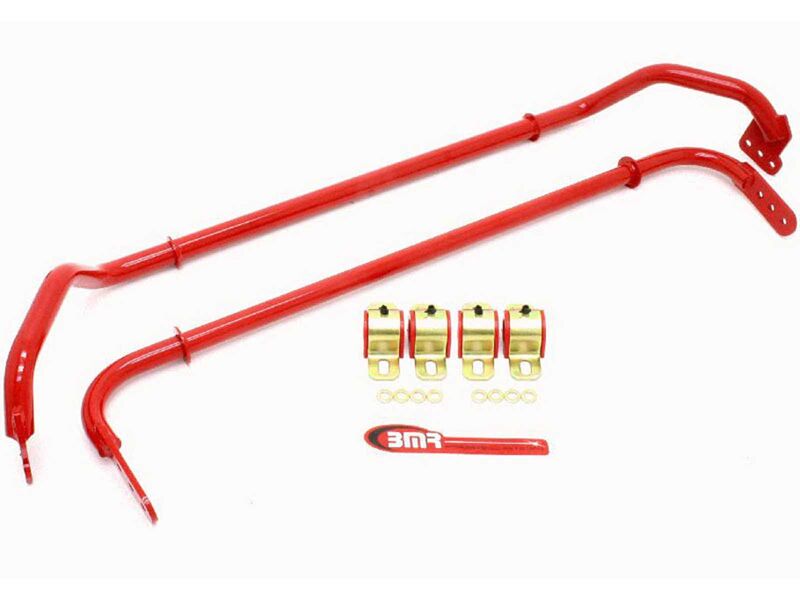 BMR Suspension SB030R Front 29mm & Rear 25mm Adjustable Sway Bar Kit in Red for 2010-2011 Camaro