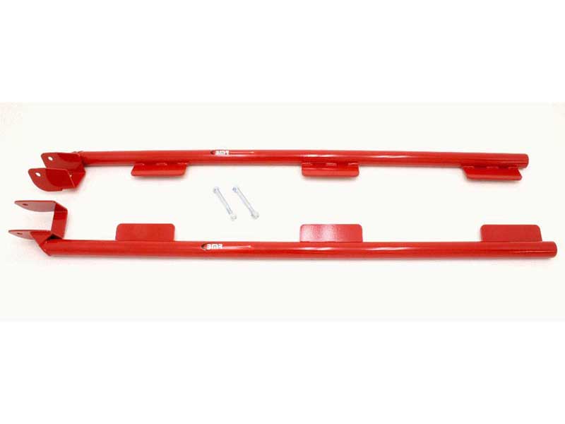 BMR SFC003R Subframe Connectors, Weld-On, Tubular, LS1, Convertible, Red for 1998-2002 F-Body