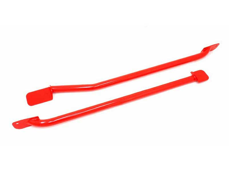 BMR SFC004R Subframe Connectors, Weld-On, Tubular, Non-Convertible Only, Red for 1993-2002 F-Body