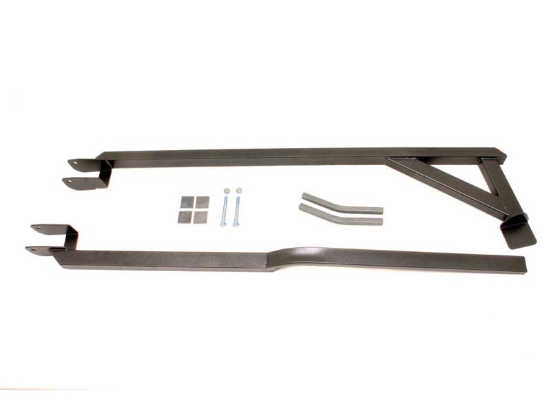 BMR SFC009H Subframe Connectors, Weld-On, Boxed, Outside Frame Exhaust, Black for 1982-1992 F-Body
