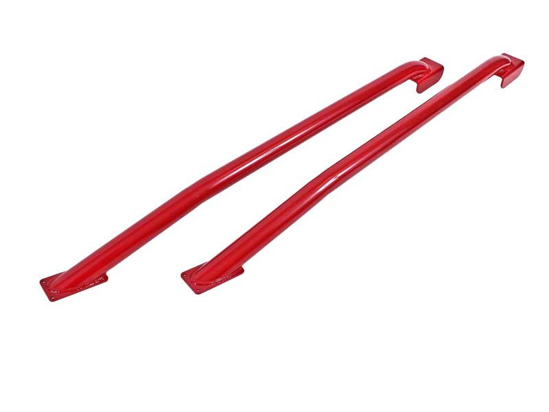 BMR SFC024R Subframe Connectors, Weld-On, Tubular, Standard,hardtop Only, Red for 1979-2004 Mustang