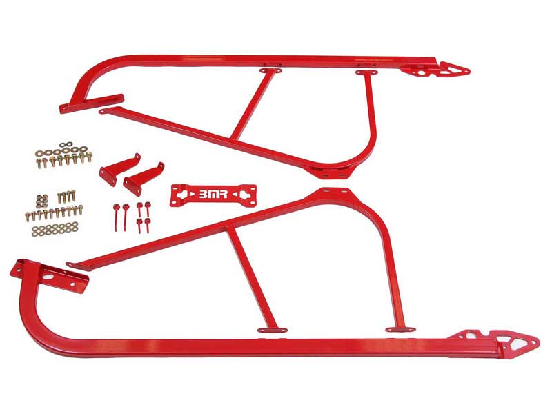BMR SFC110R Subframe Connectors, Bolt-on, Red for 2008-2023 Challenger