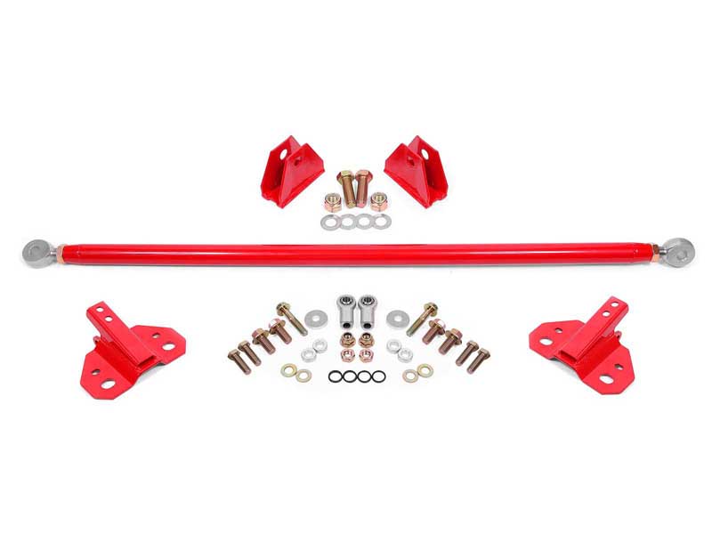BMR SM762R Shock Mount Kit, Shock Mount (SM760R) And Brace (STB762R), Red for 2015-2023 Mustang