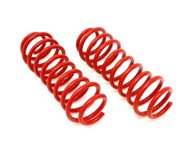 BMR SP012R Lowering Springs, Rear, 1.5 Drop, Performance/drag, GT/GT500, Red for 2005-2014 Mustang