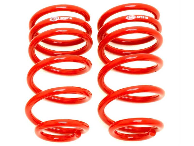 BMR SP021R Lowering Springs, Rear, 1" Drop, 460 Spring Rate, V8, Red for 2010-2015 Camaro