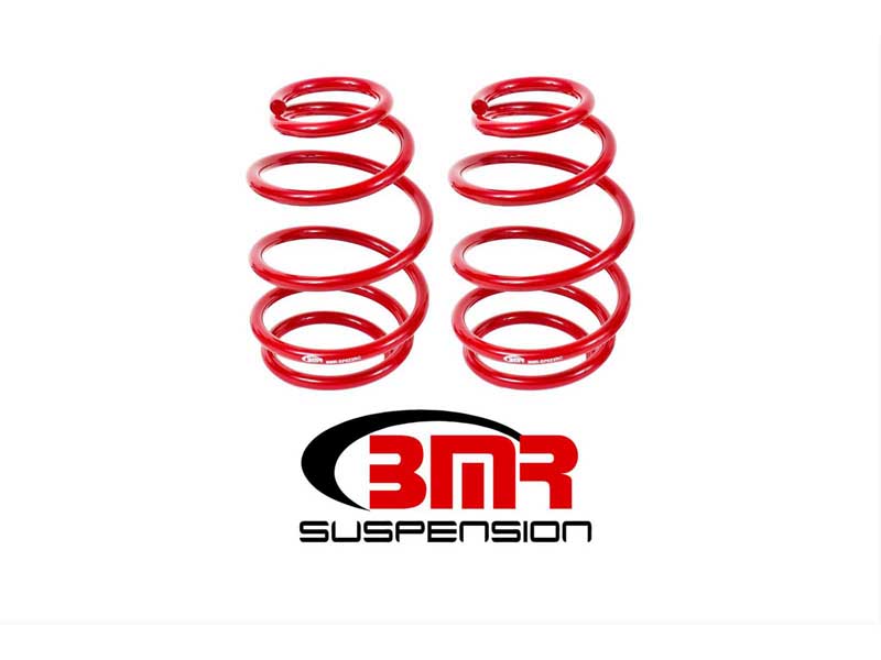 BMR SP023R Lowering Springs, Front, 1.4" Drop, 220 Spring Rate, V8, Red for 2010-2015 Camaro