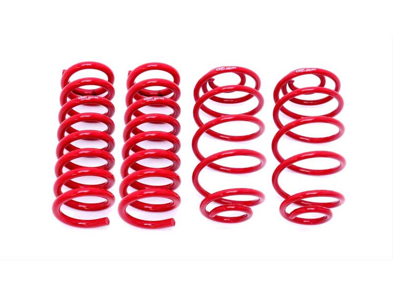 BMR SP030R Lowering Spring Kit, Set Of 4, 1" Drop, Red for 1967-1972 A-Body