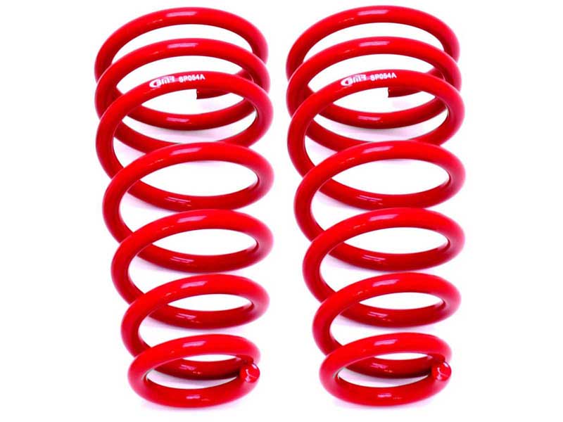 BMR SP054R Lowering Springs, Rear, 1.2" Drop, 430 Spring Rate, V6, Red for 2010-2015 Camaro